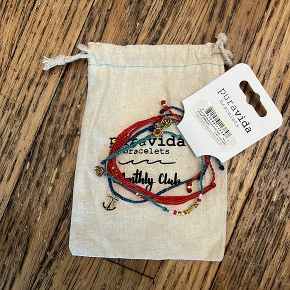 NWT Puravida Sailor Bracelet 3 Pack w/ Jewelry Pouch - Picture 2 of 5